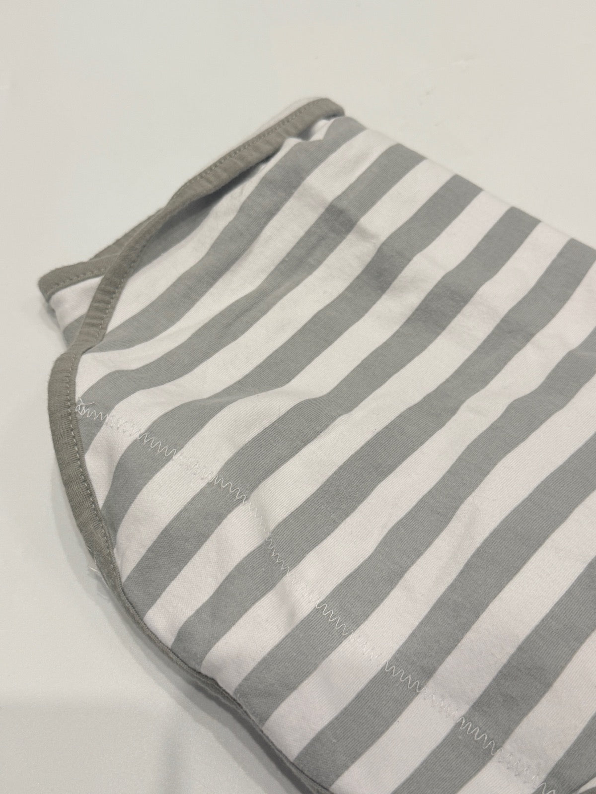 Mama Cheetah Gray Stripe Swaddle Large