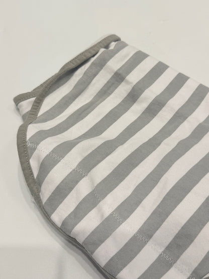 Mama Cheetah Gray Stripe Swaddle Large