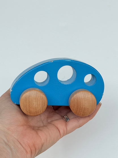 Hape Little Auto Blue Wooden Toy Car