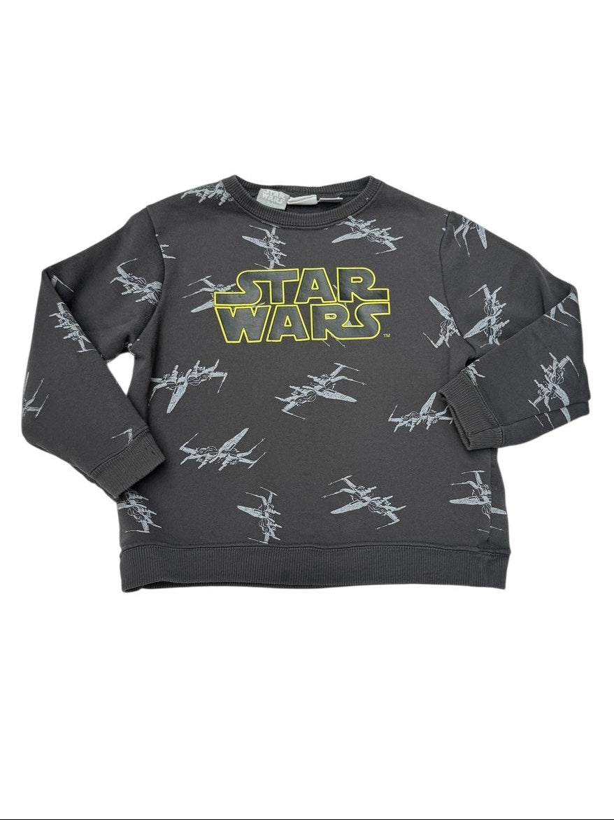 Zara Star Wars X-Wing Print Gray Sweatshirt