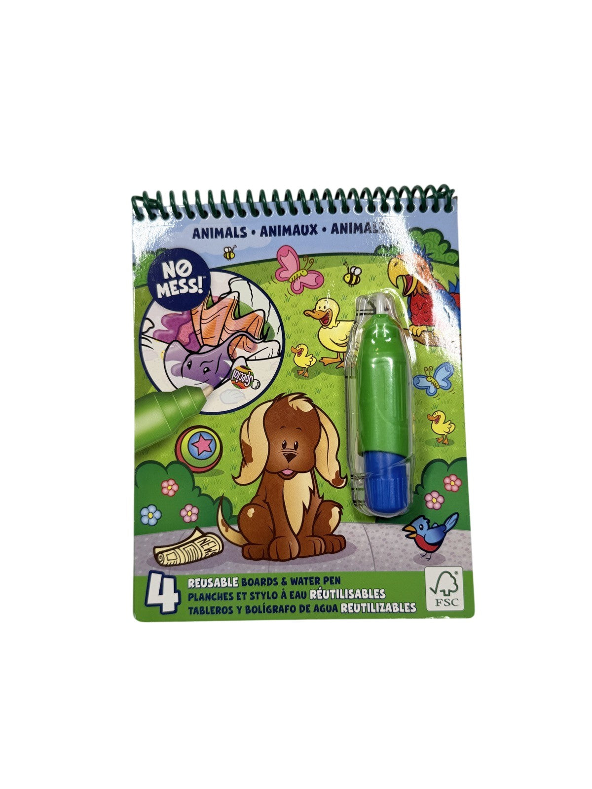 No Mess Water Reveal Animals Coloring Book