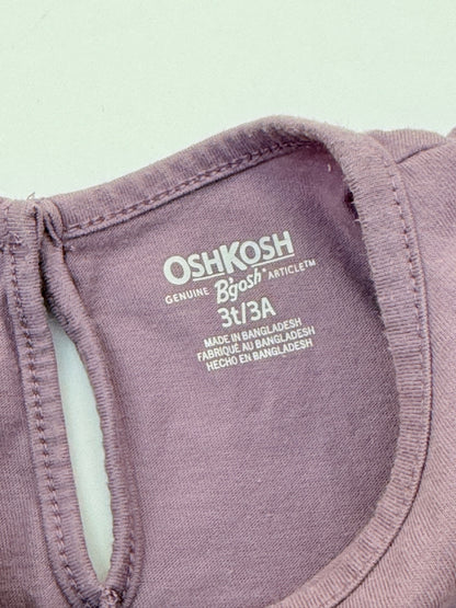 OshKosh B'gosh Lavender Peplum Eyelet Top 3T