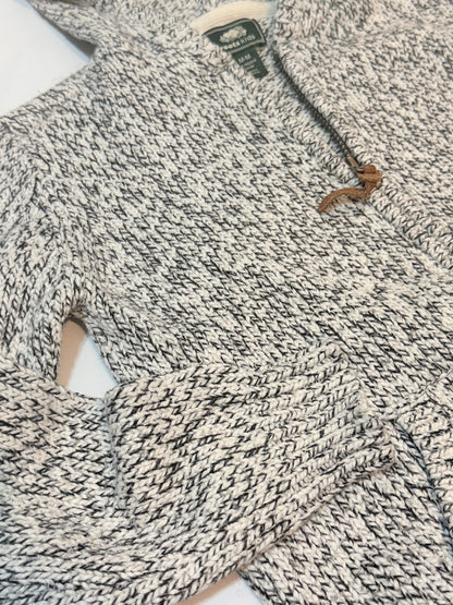 Roots Kids Knit Hooded Quarter-Zip Sweater Size 7-8