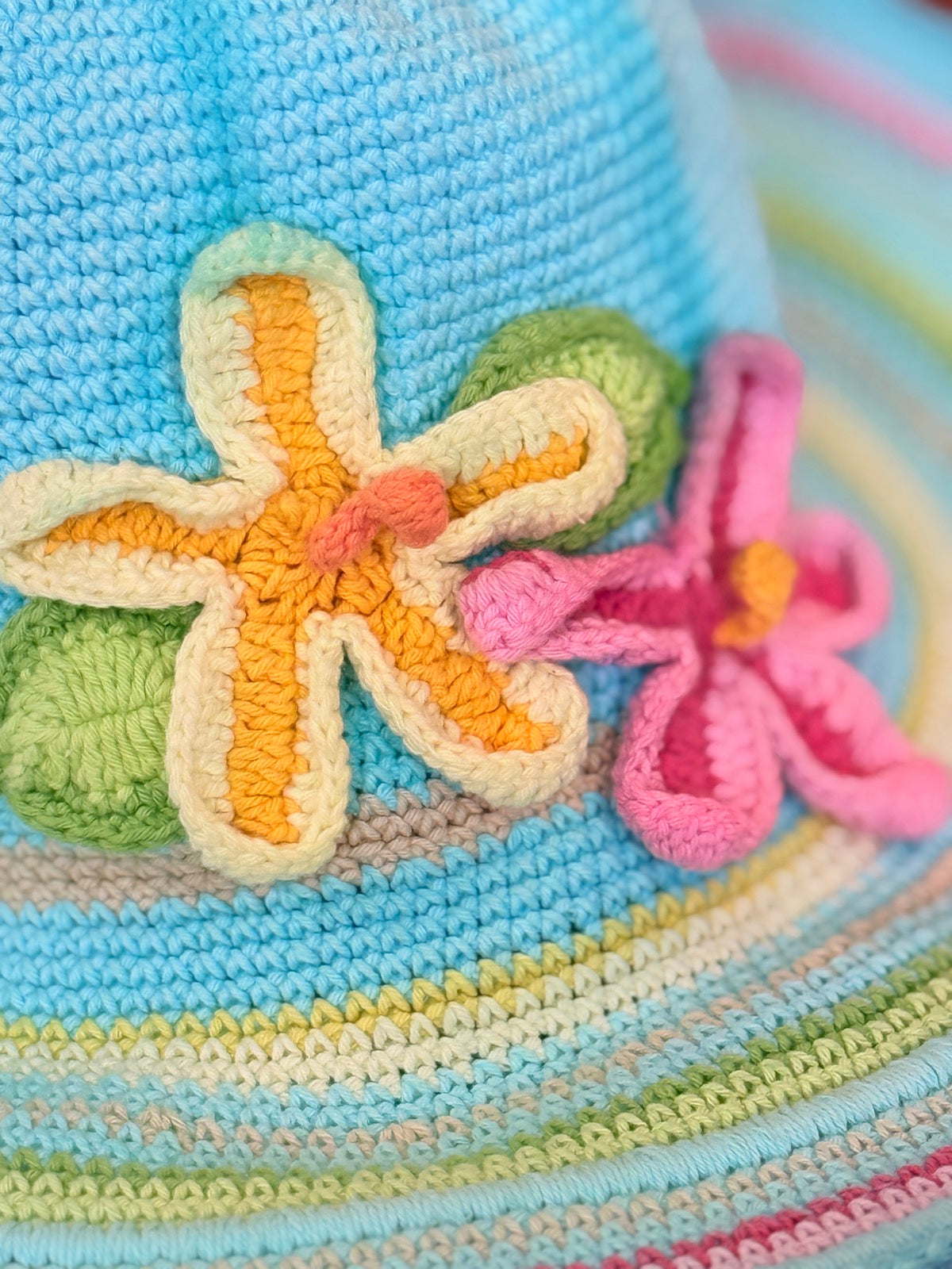 San Diego Hat Co. Crochet Sun Hat 3-6yr