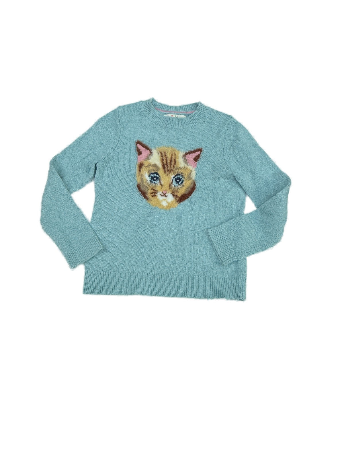 Mini Boden Cat Knit Sweater 6-7Y