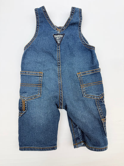 OshKosh B'gosh Denim Overalls Size 3M
