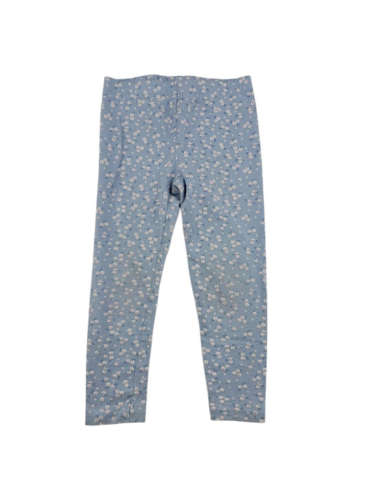 Rococo Floral Blue Leggings Size 3-4