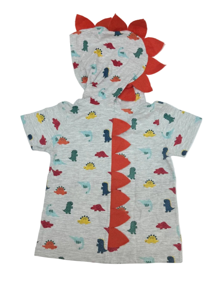 Pom Boys Collection Dinosaur Hoodie Tee 1-2Y