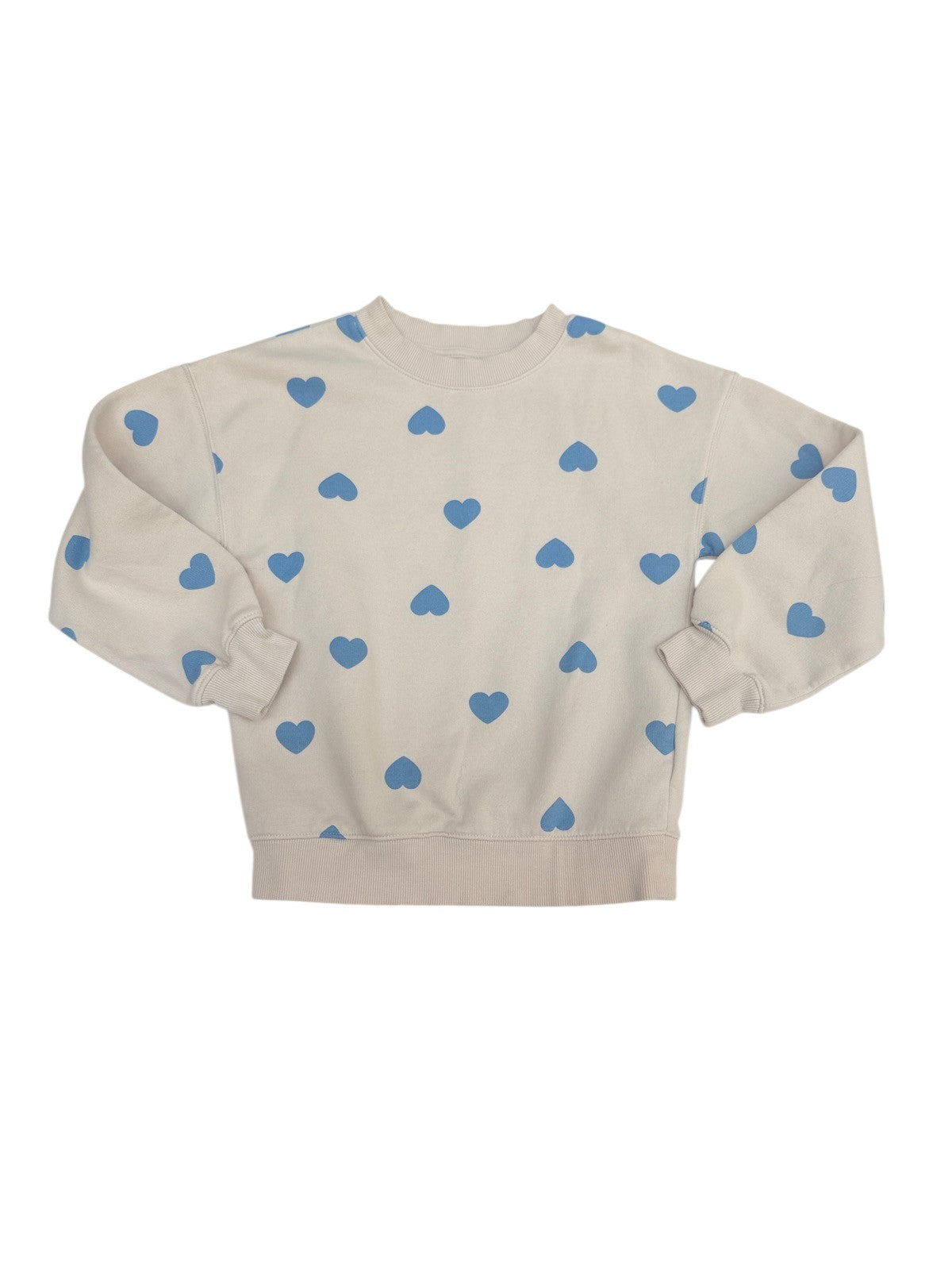 H&M Heart Print Sweatshirt Size 6-8