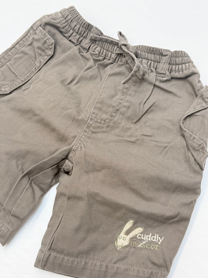 Okaidi Gray Cargo Shorts 12M