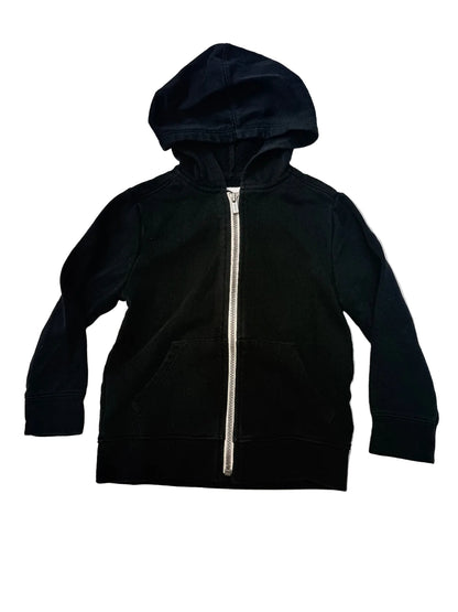 Old Navy Black Zip-Up Hoodie 4T