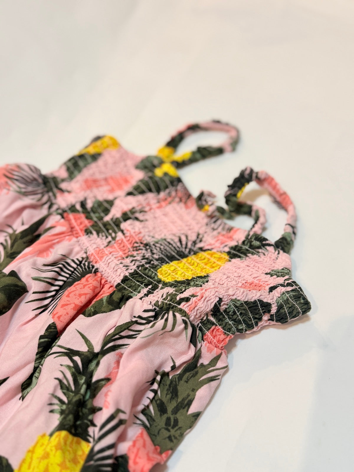 Children's Place Pineapple Smocked Dress 3T