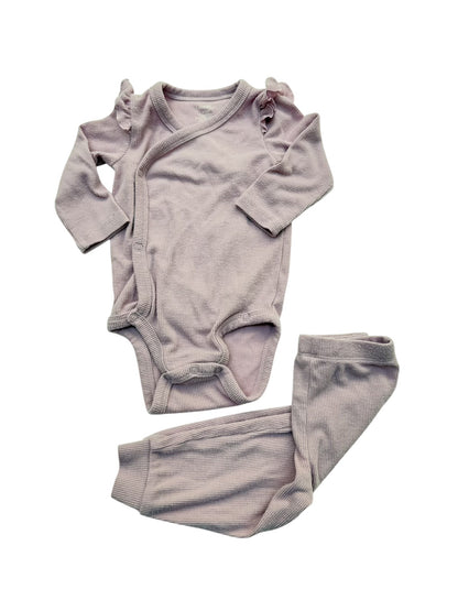 George Baby Lavender Bodysuit Pant Set 6-12M