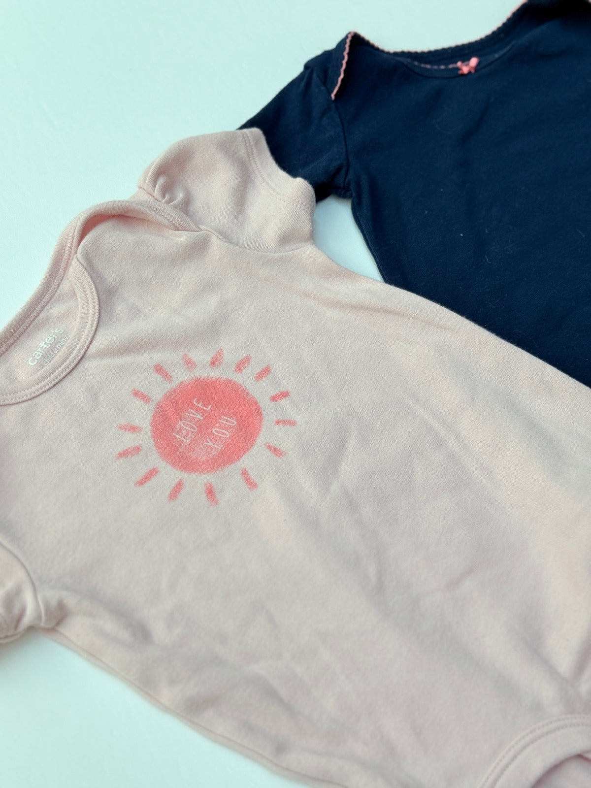 Carter's Love You Sun Onesie Bundle 18m