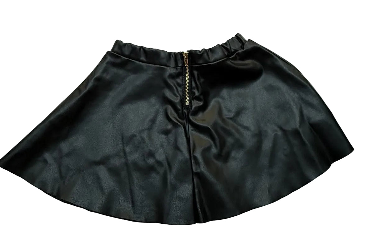 H&M Faux Leather Mini Skirt Size 5-6Y