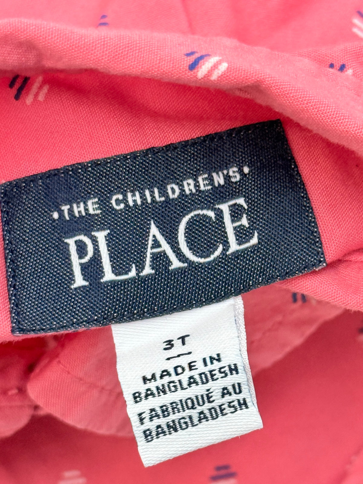 The Children's Place Coral Dot Print Shirt 3T
