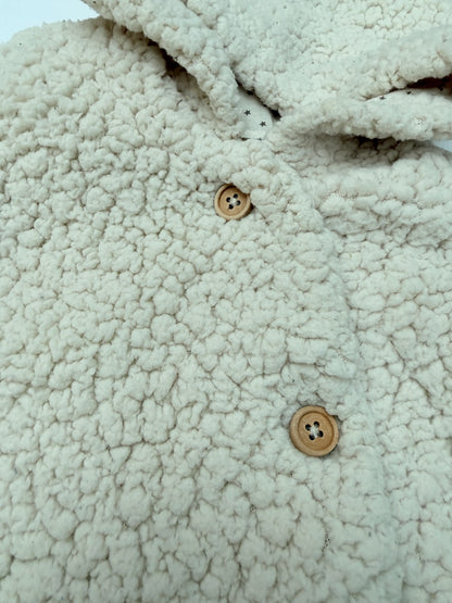 Zara Sherpa Hooded Pram Suit 6-9m