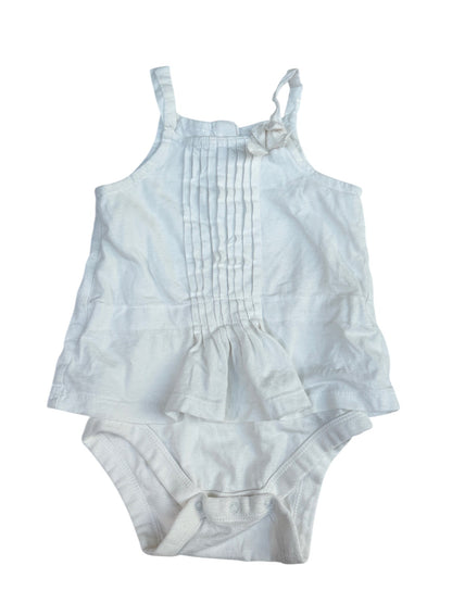 Baby Gap White Pintuck Bodysuit 12-18M