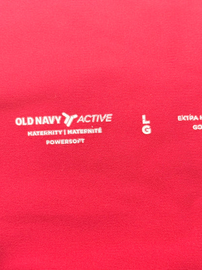 Old Navy Active Maternity Red Leggings Size L