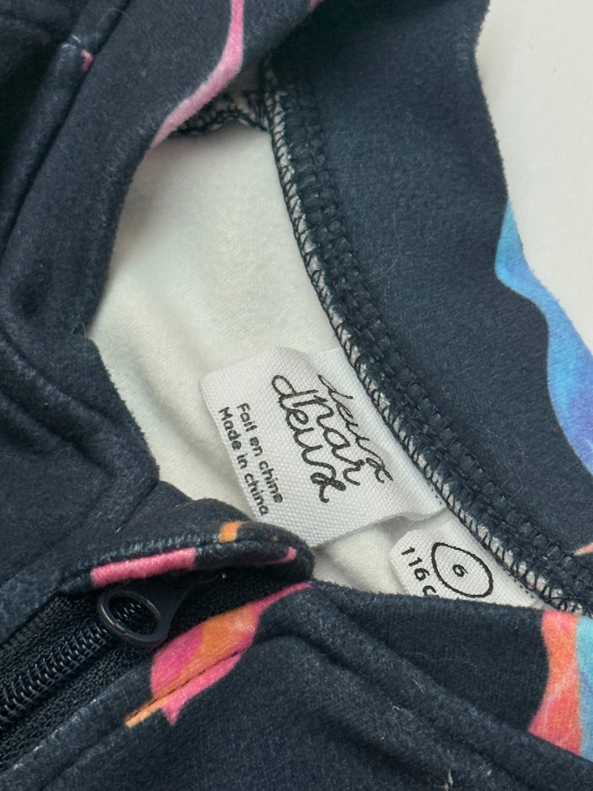 Deux Par Deux Unicorn Print Base Layer Size 6