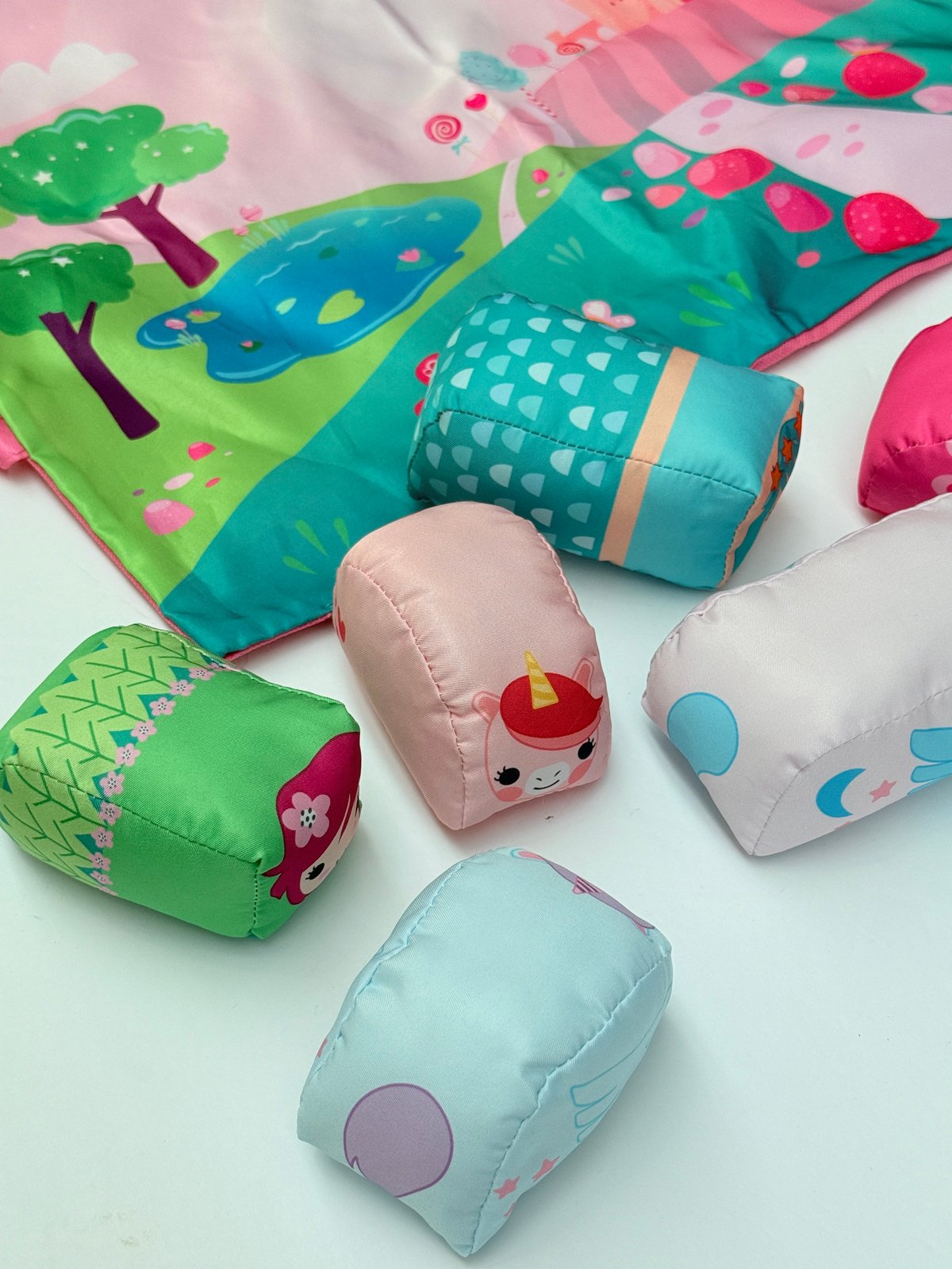 Soft Fabric Numbered Bowling Set with Carry Bag