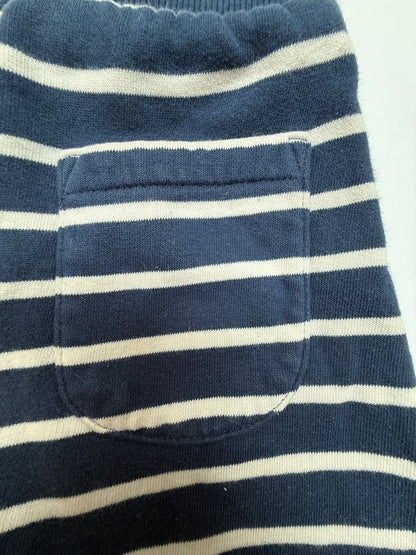 M&S Navy Stripe Dinosaur Joggers 12-18m