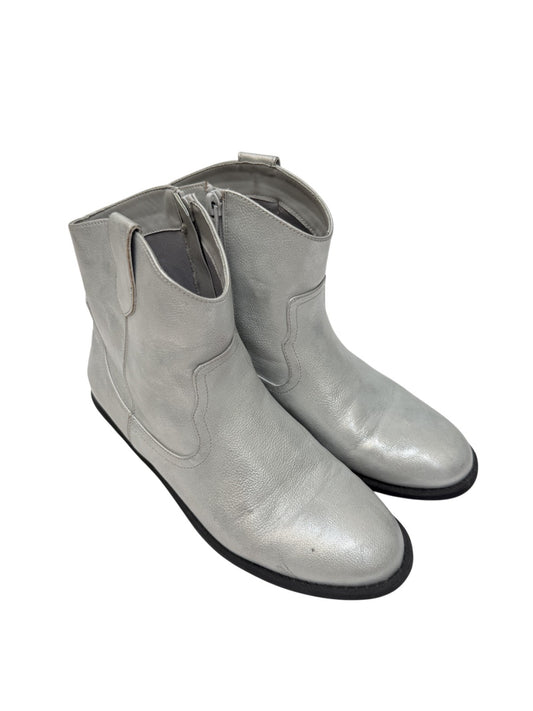 Gap Kids Silver Western Boots Size 4