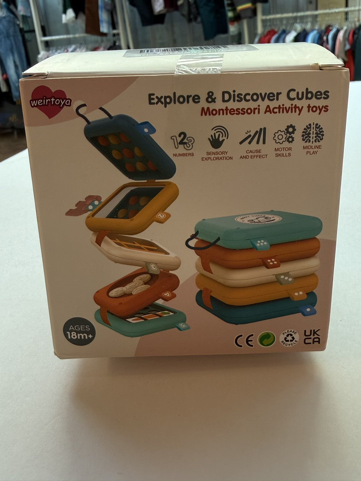 Weirtoya Explore & Discover Cubes Montessori Toy