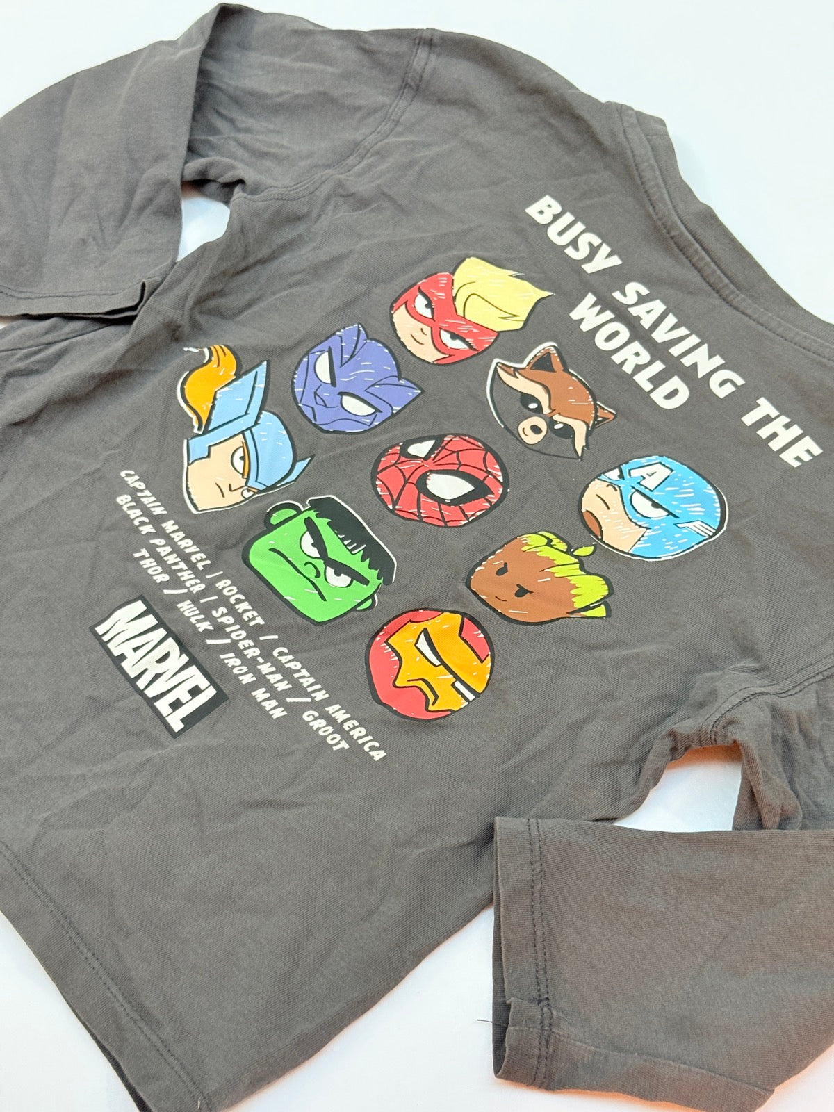 H&M Marvel Avengers Long Sleeve Tee 2-4T