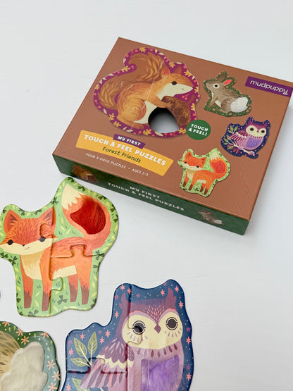 Mudpuppy Forest Friends Touch & Feel Puzzles