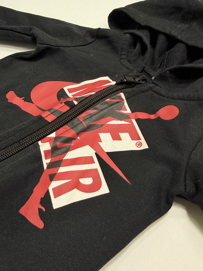Jordan Nike Air Hooded Romper Black 3M