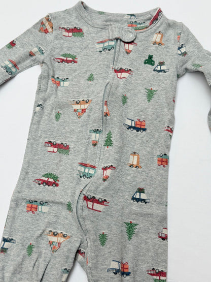 Baby Gap Truck Print Footed Sleeper 12-18M