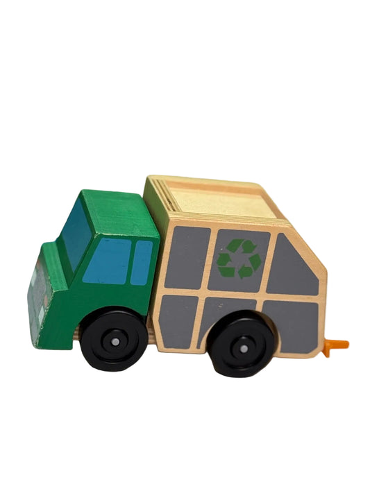 Plan Toys Green Recycling Truck Toy
