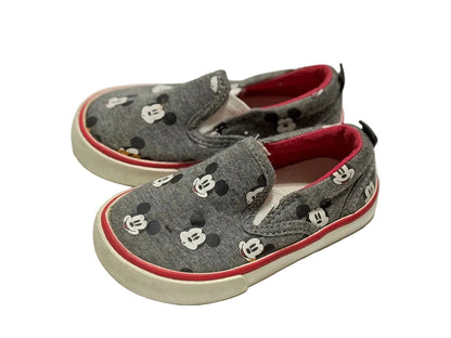 Gap Mickey Mouse Gray Slip-On Sneakers Size 5