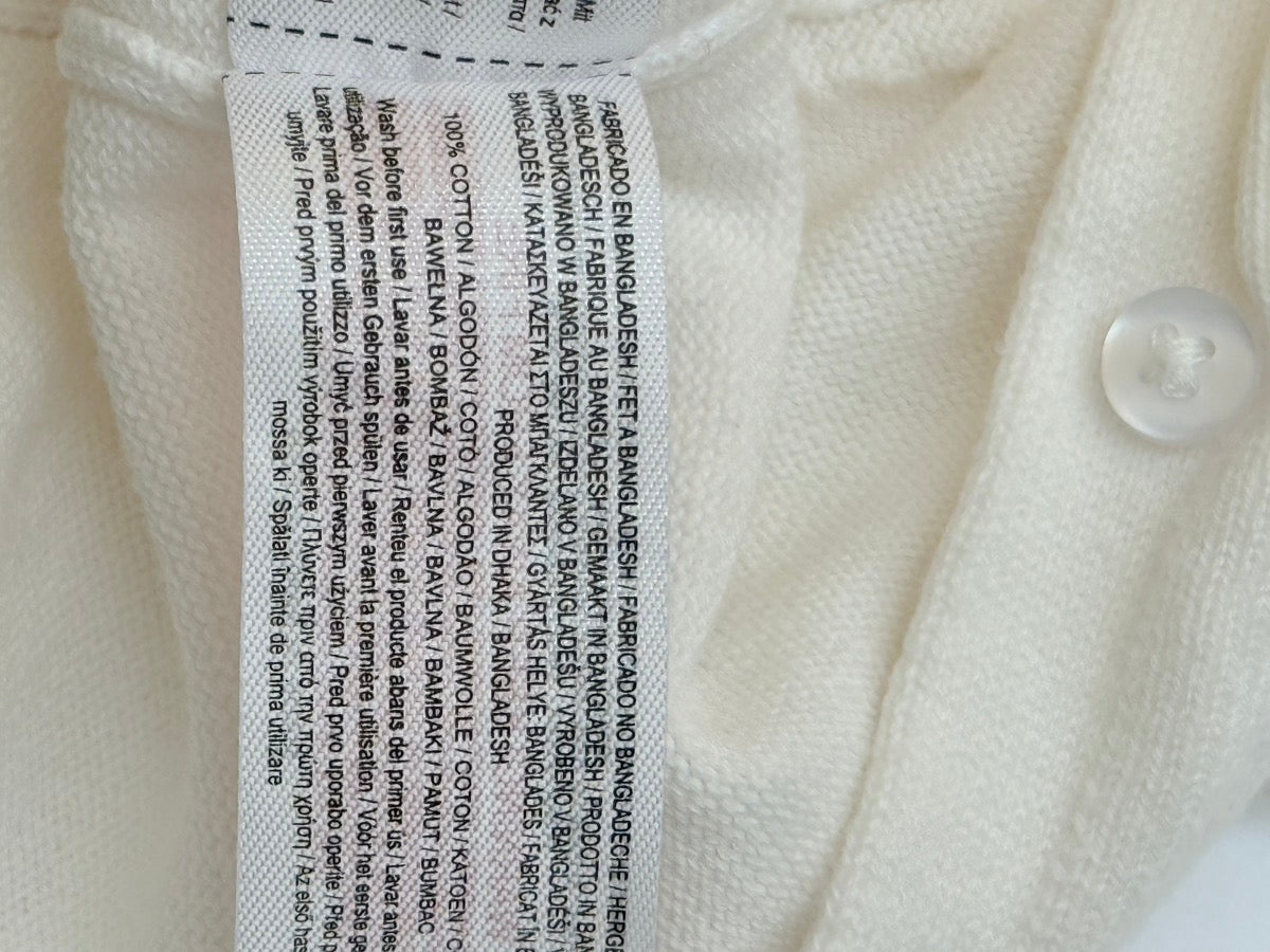 Primark Cares White Scalloped Cardigan 3-6M