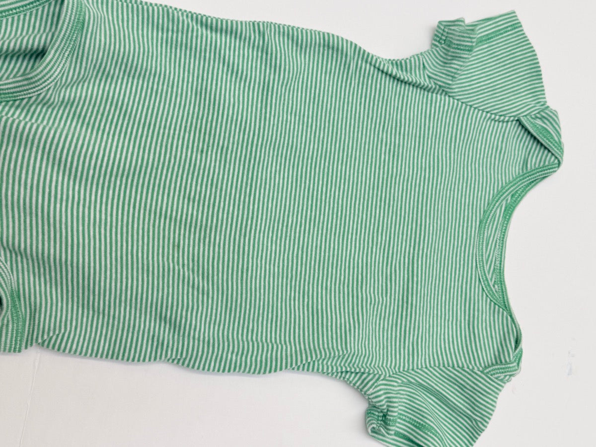 Carter's Green Striped Bodysuit 24 Months