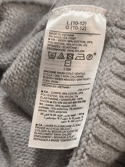 Old Navy Gray Heart Sweater Size 10-12