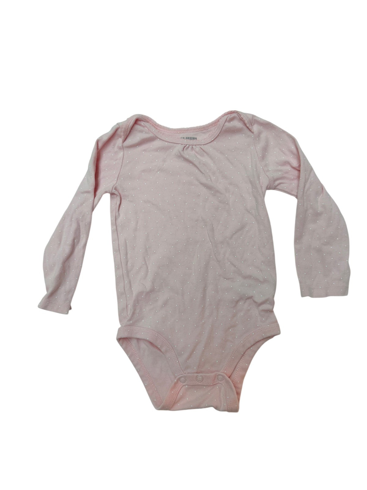 Joe Fresh Pink Polka Dot Bodysuit 18-24M