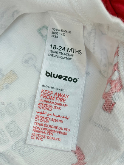Bluezoo Baby Transport Bodysuit Dungaree Set 18-24m