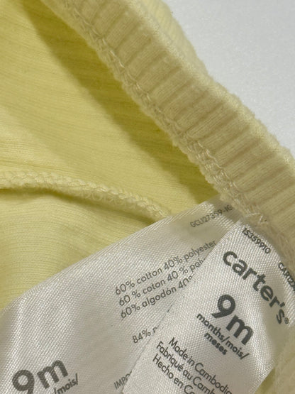 Carter's Yellow Ribbed Leggings 9M