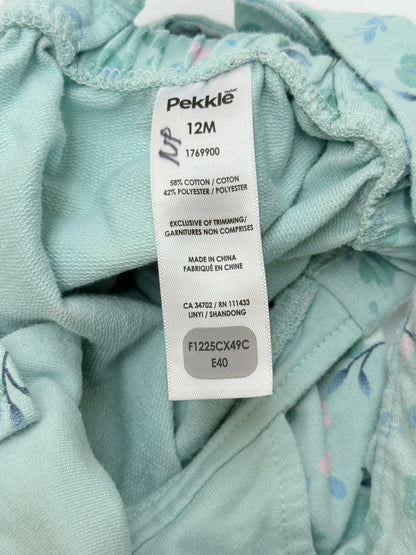 Pekkle Floral Overall Dress 12M