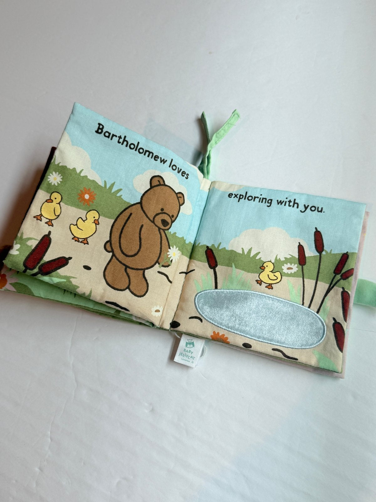 Jellycat Bartholomew Bear Loves You! Soft Book