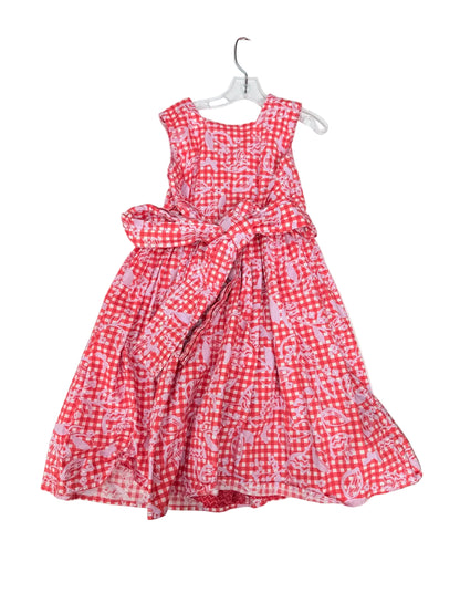 Redfish Kids Gingham Print Dress Size 5