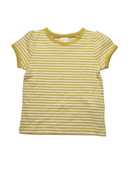 Mini Boden Yellow Stripe T-Shirt 4-5Y