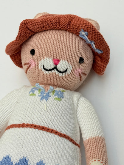 Cuddle+Kind Knit Cat Doll in Dress