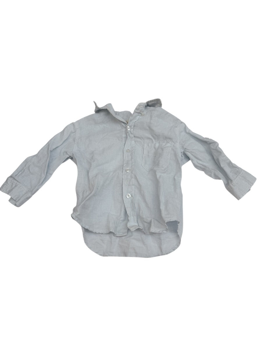 Seed Heritage Linen Long Sleeve Shirt 1-2Y