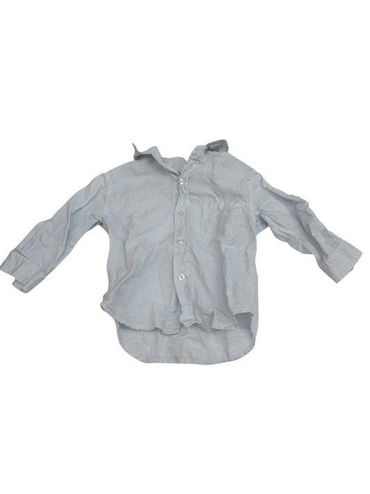 Seed Heritage Linen Long Sleeve Shirt 1-2Y