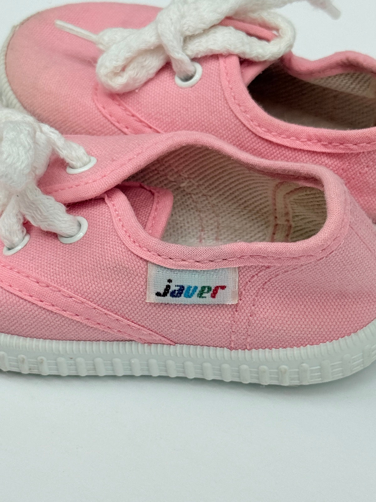 Javer Pink Canvas Sneakers Size 22