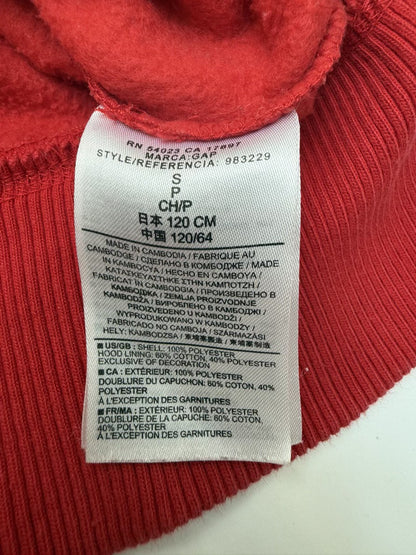 GapKids Red Zip Hoodie Size S (6-7)