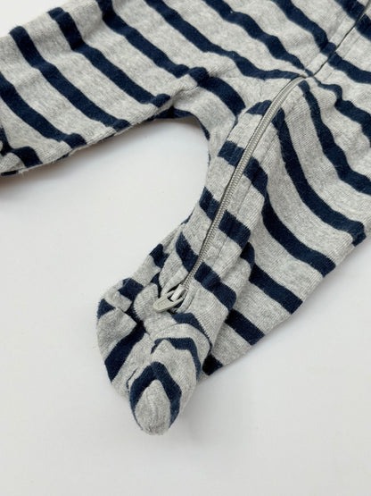 Carter's Gray Navy Stripe Sleeper Newborn